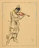 Cuno Amiet, Sammelnummer zum Thema Musik, 1916-1929, Lithographs