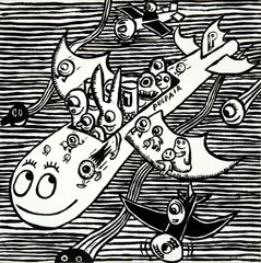 M. S. Bastian, Pulpair, 2004, Acrylic on canvas
