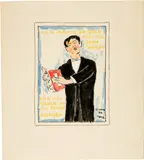 Hans Berger, Geburtstagskarte für Oscar Miller (1862-1934)