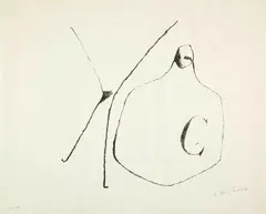 Gefässe by Julius Heinrich Bissier, 1963, Lithograph, sold Jun 2023