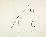 Julius Heinrich Bissier, Gefässe, 1963, Lithograph