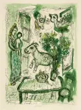 Marc Chagall, Eau-forte pour Franz Meyer, 1961, Colour etching