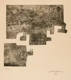Eduardo Chillida, Me, 1975, Etching from two plates