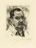 Lovis Corinth, Selbstbildnis, 1914, Etching