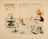 Place de la Concorde by Salvador Dalí, 1963, Colour etching, sold Jun 2023