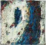 Gunter Damisch, Blaufigur + Blaustrom, 1986, Oil on canvas