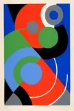 Sonia Delaunay, Ohne Titel, 1957, Colour serigraph