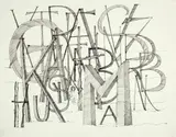 Paul Flora, Ohne Titel, Pointed pen and ink drawing