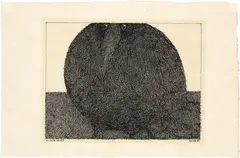 Paul Flora, Dicker Vogel, 1980, Pointed pen and ink drawing