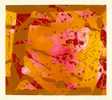 Sam Francis, Red Coral, 1973, Colour etching