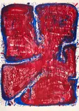 Sam Francis, Blue Blood Stone, 1960, Colour lithograph on wove paper BFK with watermark