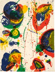 For Rudd by Sam Francis, 1963, Farblithografie auf Velin, sold Jun 2023