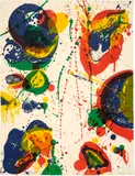 Sam Francis, For Rudd, 1963, Farblithografie auf Velin