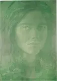 Franz Gertsch, Dominique, 1997, Colour serigraph