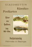 Giovanni Giacometti, Werbeplakat für Giacometti's Künstler-Postkarten