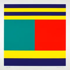 Camille Graeser, Komplementär-Konstruktion, 1974, Colour serigraph