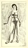Ferdinand Hodler, Figur zu "Blick ins Unendliche", 1918, published 1969, Lithograph