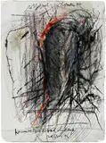 Rolf Iseli, Kemmeribodebadchemp, 1992, Gouache, ink and charcoal