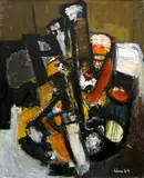 Carl Walter Liner, Komposition, 1964, Oil on canvas