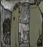 Elena Luksch-Makowsky, Zwei Skizzen zur Plastik "Frauenschicksal", 1909, Watercolour, ink, pencil and silverpoint