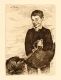 Edouard Manet, The Urchin (Le gamin). - Profile Portrait of Charles Baudelaire