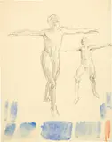 Otto Meyer-Amden, Studien zum Plakat und zu Turner zum EidgenÃ¶ssischen Turnfest in Aarau, 15.-18. Juli 1932