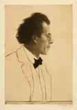 Emil Orlik, Gustav Mahler. - Anton Bruckner, 1903, 2 etchings