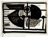 John Piper, For a construction, 1934, Ink drawing