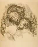 Maternité, grande planche by Pierre-Auguste Renoir, Around 1912, Lithograph, sold Jun 2023