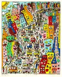 James Rizzi, Four Seasons: Spring, 1988, Colour Serigraph (3-D)