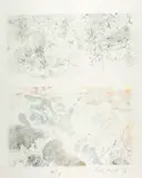 Dieter Roth, Abklatsch. - Japano-Chinesische Rokkokko Tellersammlung. - Blumen aus Langenthal, 1986-1991, 3 colour lithographs