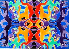 Claude Sandoz, Ohne Titel, 1993, Gouache and acrylic