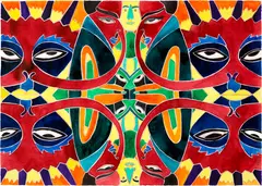 Claude Sandoz, Ohne Titel, 1993, Gouache and acrylic