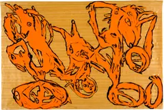 Klaudia Schifferle, Strandgut, 1983, Gouache