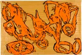 Klaudia Schifferle, Strandgut, 1983, Gouache