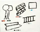 Anselm Stalder, Ohne Titel, 1979, Gouache
