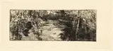 Karl Stauffer-Bern, Eine Landschaft, Around 1886, Etching