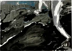 Volker Tannert, Ohne Titel, 1982, Acrylic, grease crayon and gouache