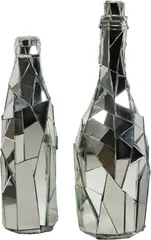 Gustav Troger, The Void, Model Bottle, 2002, Mirror shards on 2 glass bottles