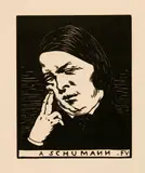 Félix Vallotton, A Paul Verlaine. - A Schumann, 1891; 1893, Woodcut