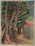 Otto von Wätjen, In der Südsee, 1924, Gouache