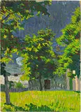 Giovanni Giacometti, Pomeriggio d’estate (Noci a Borgonovo)