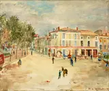 Irène Zurkinden, Place central, 1941, Oil on canvas