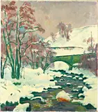 Giovanni Giacometti, Föhnwetter im Winter, 1912, Oil on canvas