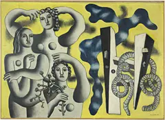 Fernand Léger, Composition aux trois figures, 1932, Oil on canvas, doubled