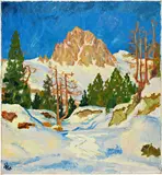 Giovanni Giacometti, Piz Lagrev, 1931, Oil on canvas