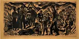 Alpsonntag by Ernst Ludwig Kirchner, Summer 1919, Woodcut, sold Jun 2022