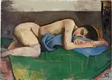 Liegender weiblicher Akt by Karl Hofer, circa 1928, Oil on canvas, sold Jun 2022