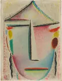 Heilandsgesicht by Alexej von Jawlensky, 1919/1920, Oil over preliminary drawing in pencil, on primed wood panel, sold Jun 2022