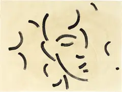 Markus Raetz, Bedeutende Linien und unbedeutende Linien, Berlin 1981, 7 Works in watercolour and paste paint